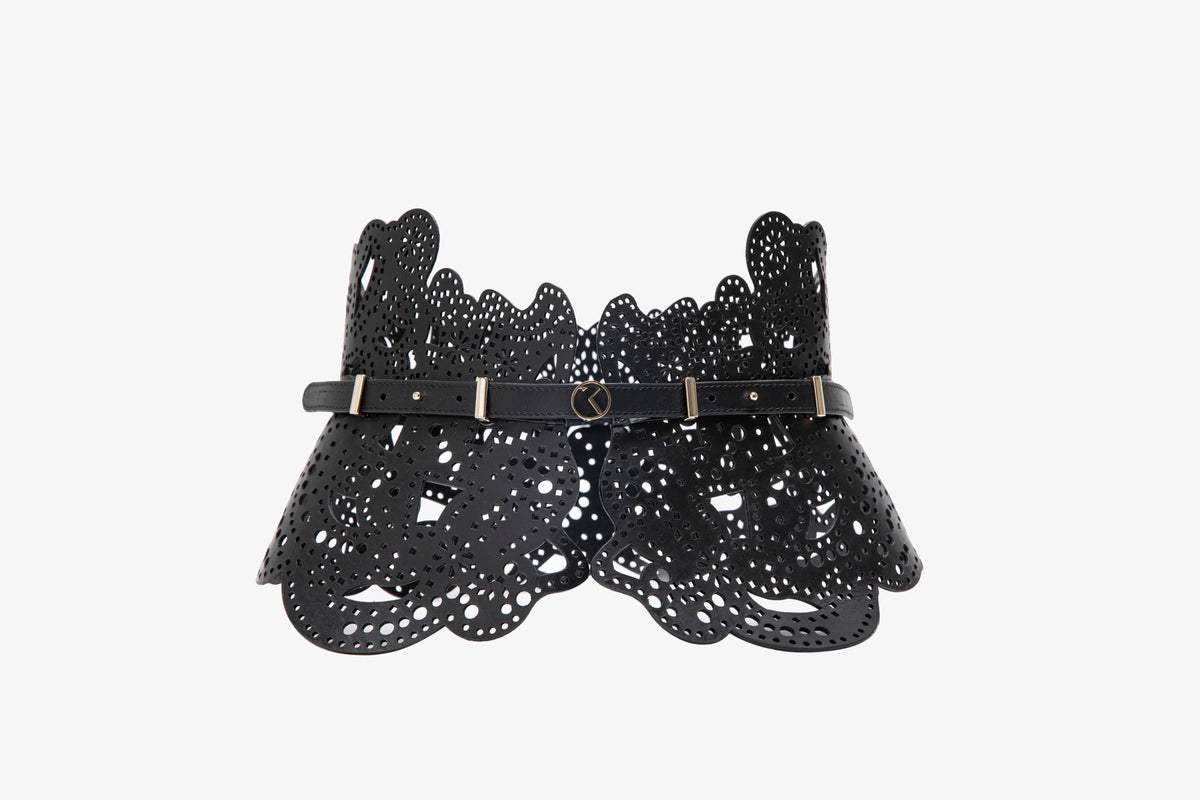 Perforated leather belt – Saiid Kobeisy Online display picture 1
