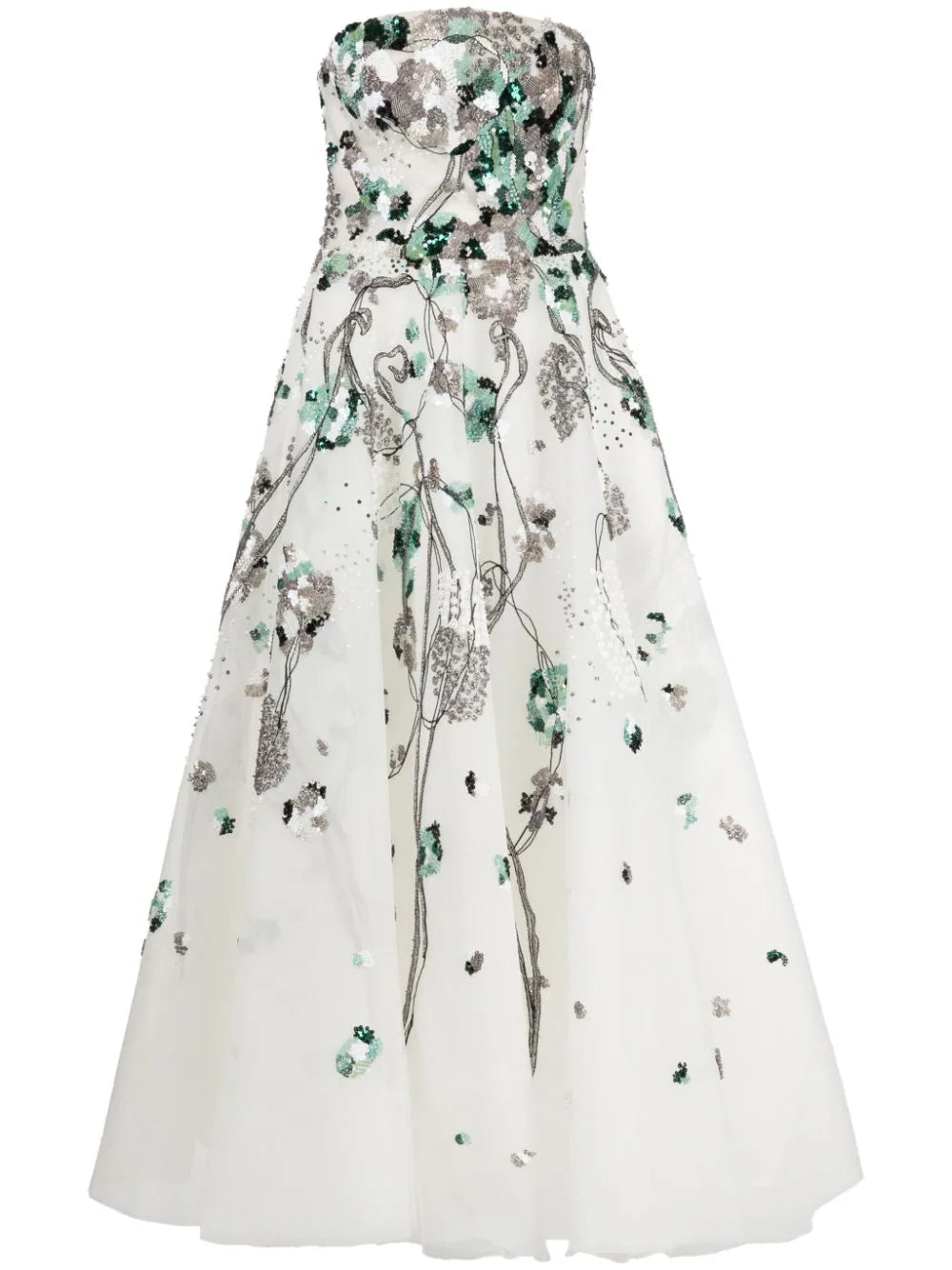 Tulle midi, beaded dress – Saiid Kobeisy Online