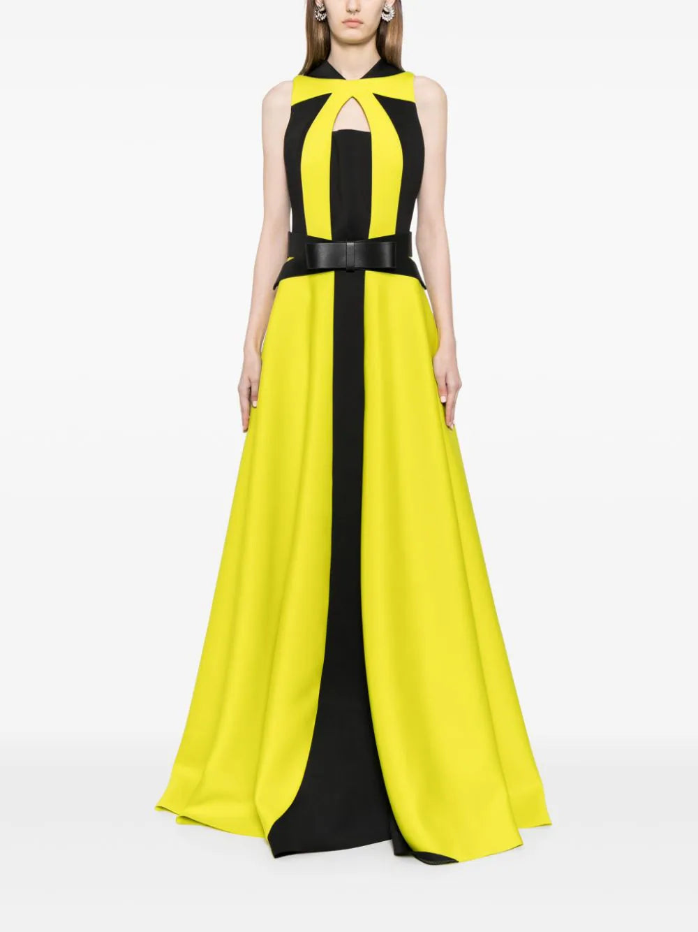 ワンピース SACAI NEOPRENE DRESS WITH MESH INSERTS One shoulder asymmetric, beaded dress – Saiid Kobeisy Online