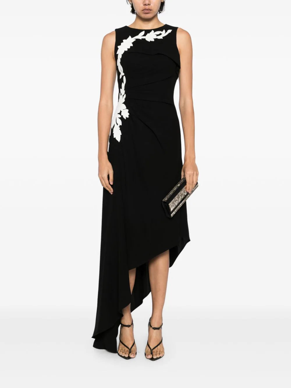 オールインワン・サロペット Saiid Kobeisy Crepe, High-Low Dress With Matching Embroidery Crepe, high-low dress with matching embroidery – Saiid