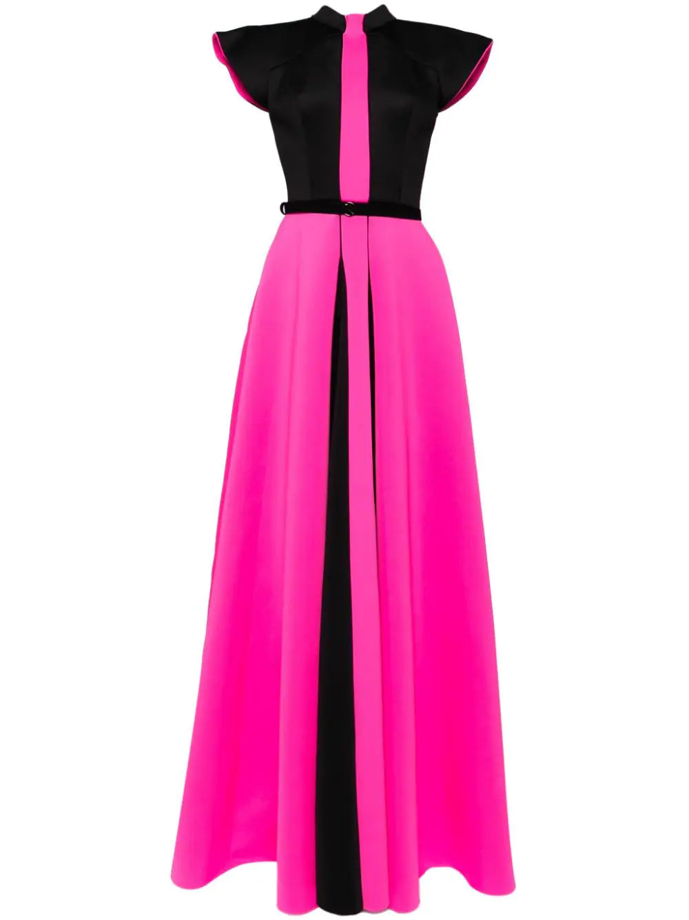 Neoprene dress with wide shoulders – Saiid Kobeisy Online Neoprene dress with wide shoulders – Saiid Kobeisy Online