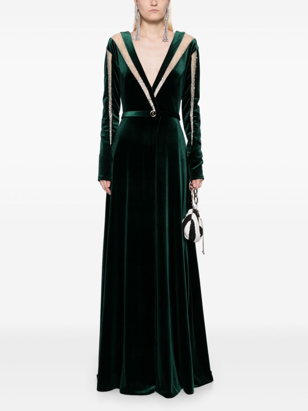 Velvet long dress – Saiid Kobeisy Online