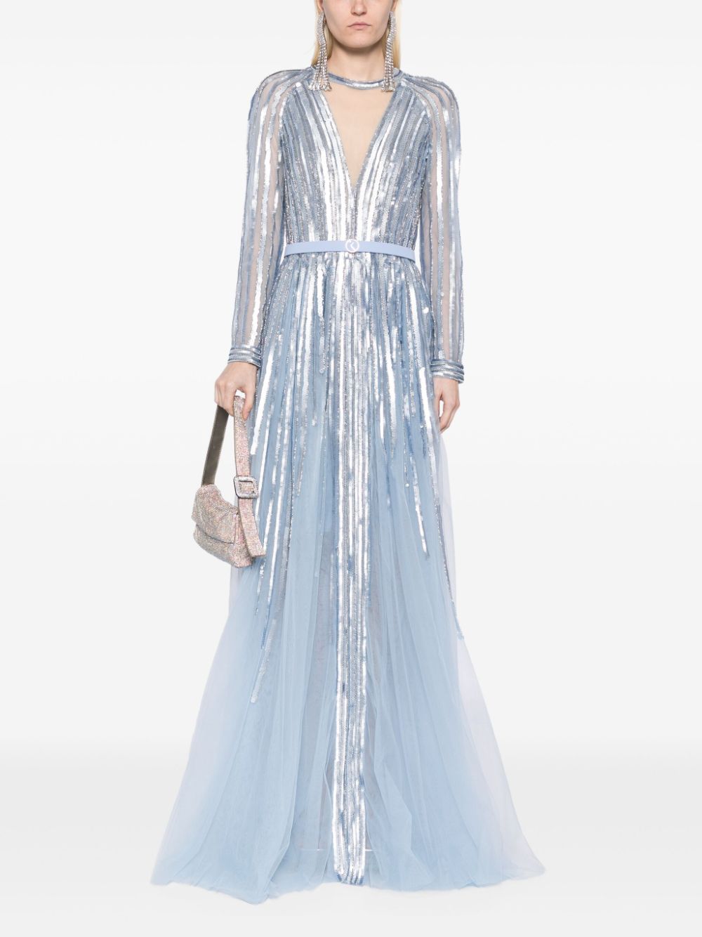 Sequin long dress – Saiid Kobeisy Online