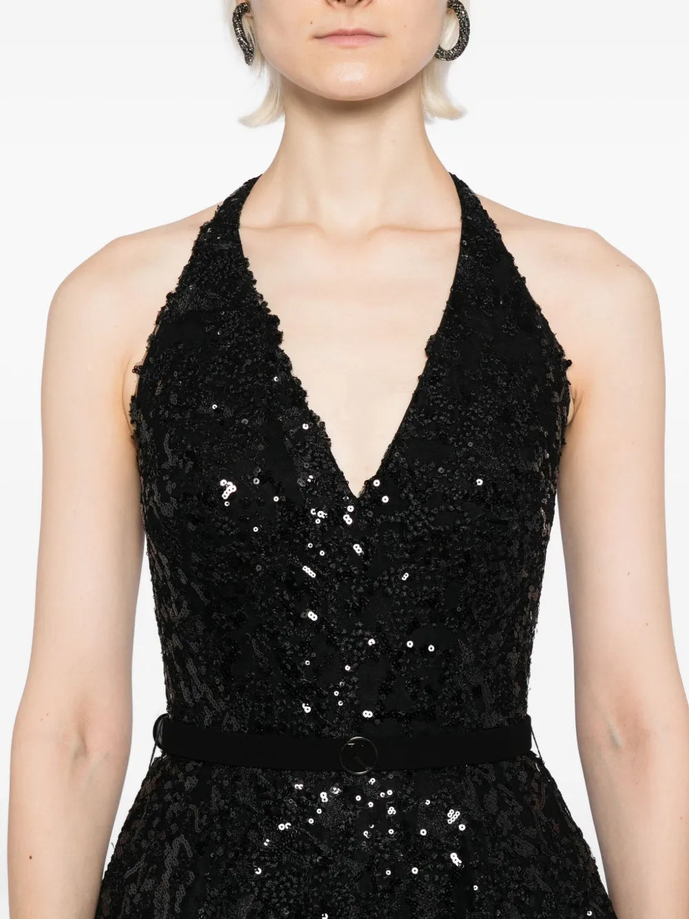 Embroidered long dress – Saiid Kobeisy Online