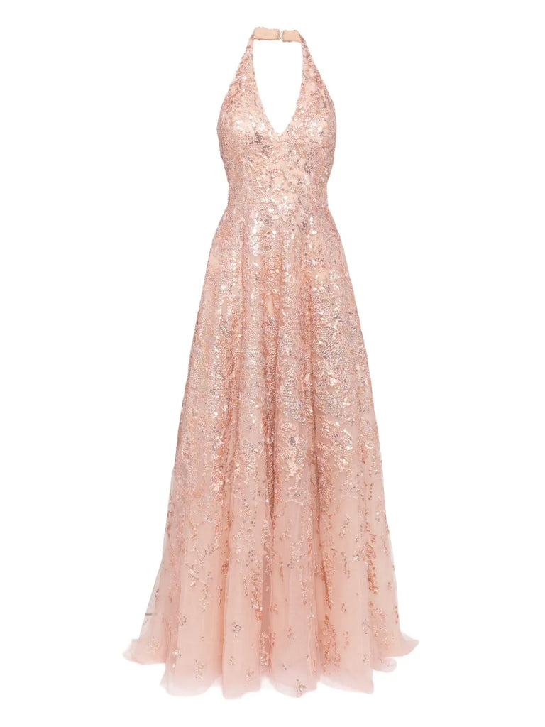 Embroidered long dress – Saiid Kobeisy Online Embroidered long dress – Saiid Kobeisy Online