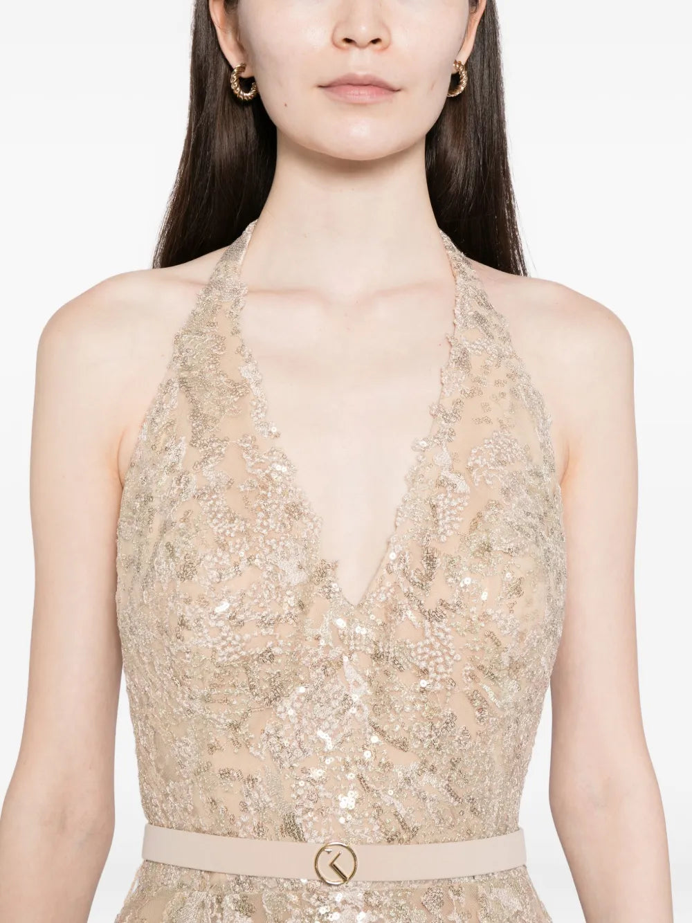 saiid kobeisy gold dress Embroidered Long Dress – Saiid Kobeisy Online