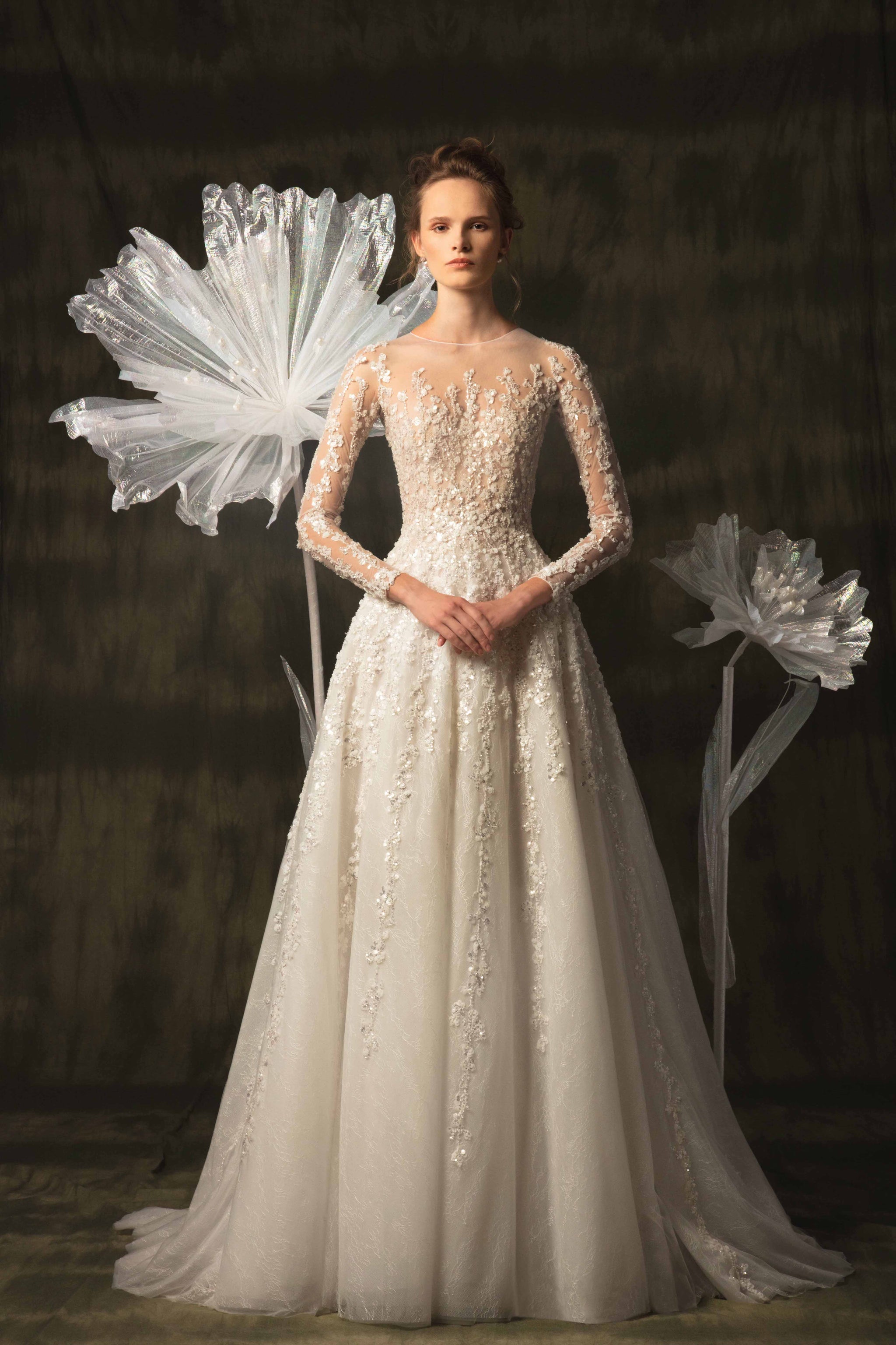 【クリーニング済】Lace Trimmed Bowtie Dress tweed lady lace dress | naoho