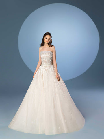 Tulle beaded strapless ball gown with a cape Saiid Kobeisy Online Tulle beaded strapless ball gown with a cape Saiid Kobeisy Online