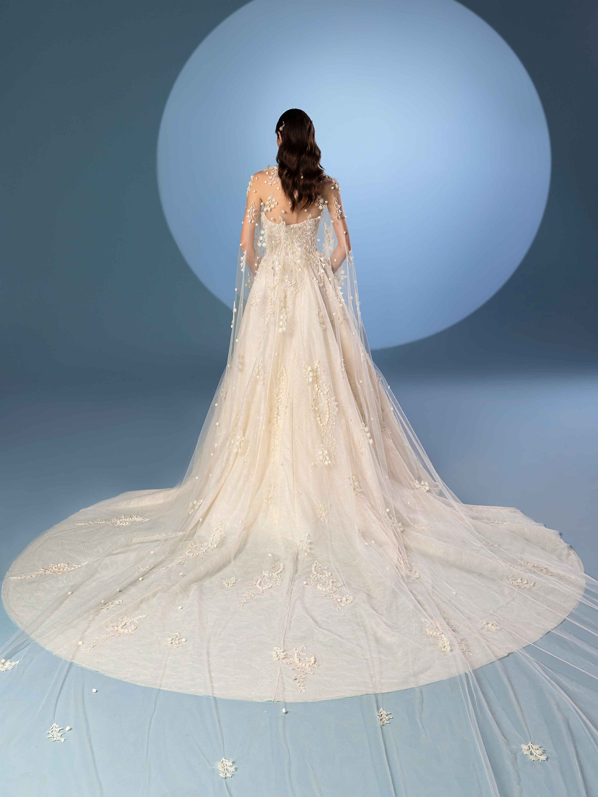 Tulle strapless beaded dress  Saiid Kobeisy Online