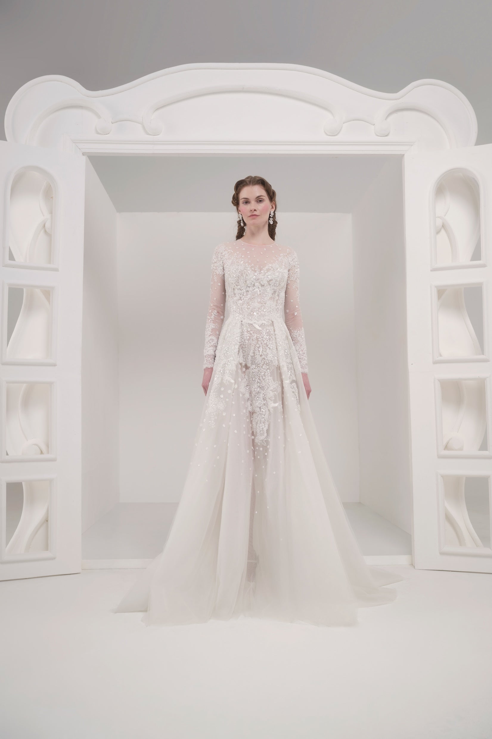 オールインワン・サロペット Saiid Kobeisy Lace Long Dress Saiid Kobeisy Lace Long Dress (オールインワン・サロペット