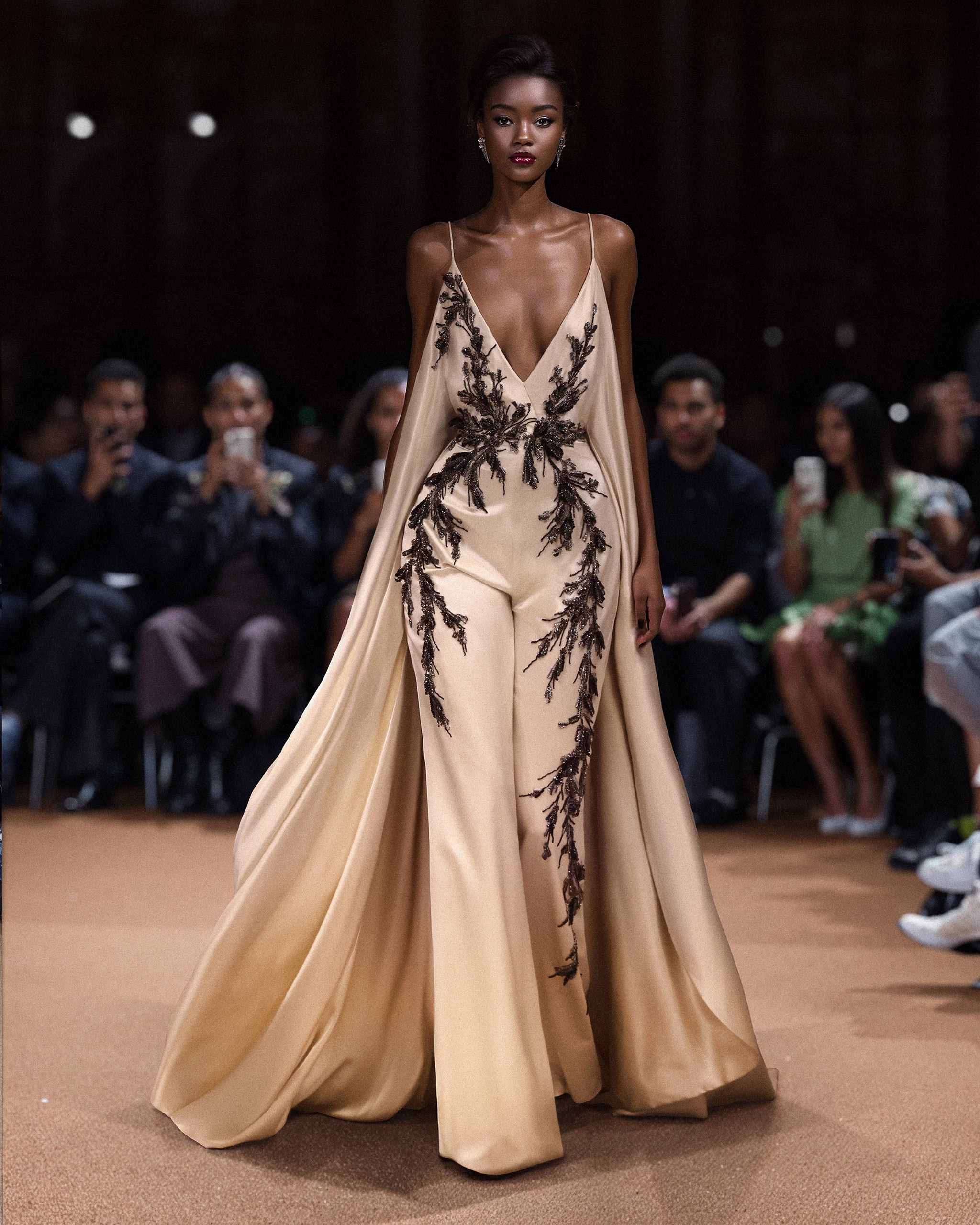 ワンピース Saiid Kobeisy Satin Jumpsuit Satin jumpsuit – Saiid Kobeisy Online