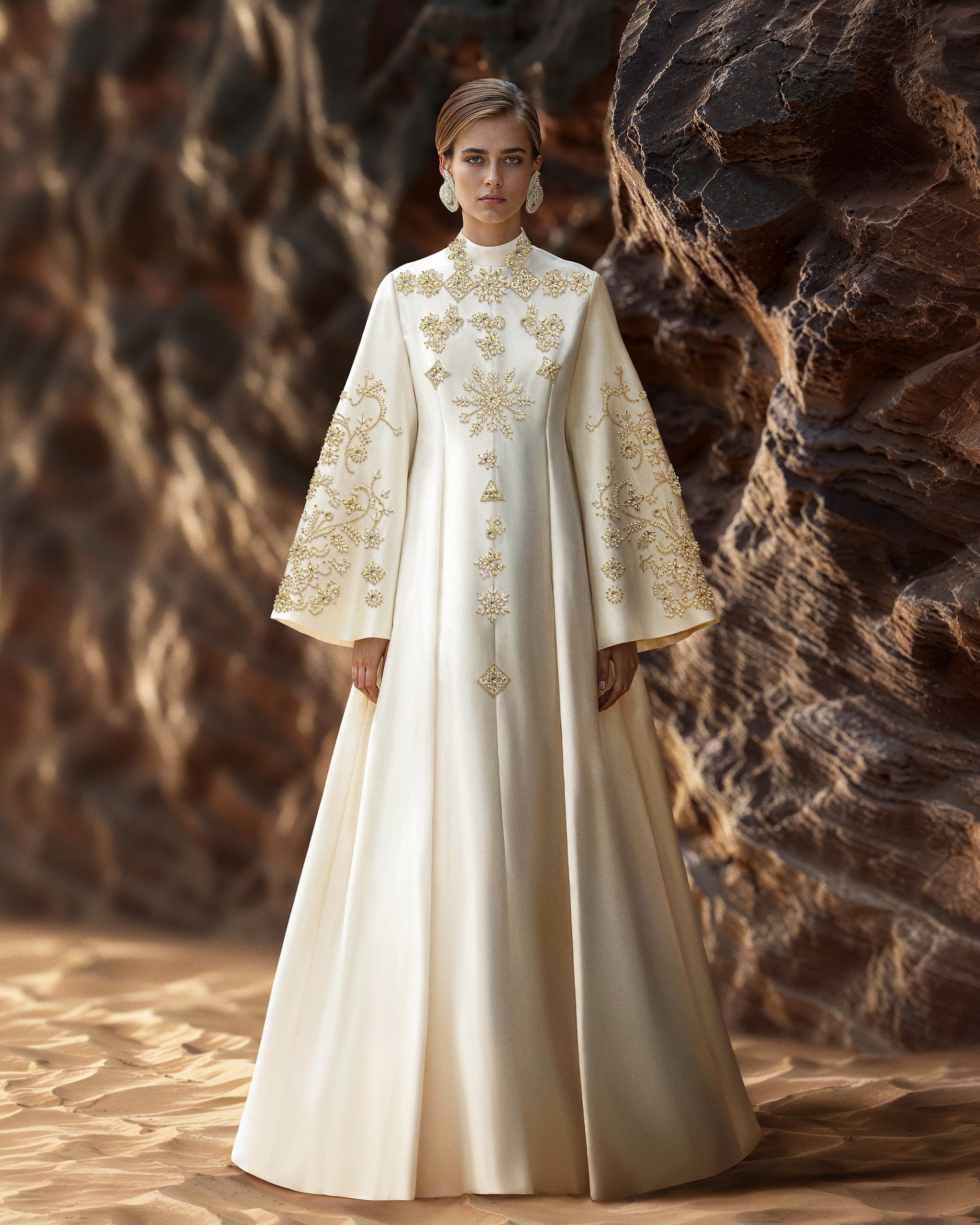 オールインワン・サロペット Saiid Kobeisy Pleated Dress With Lace Beaded lace dress with overskirt – Saiid Kobeisy Online