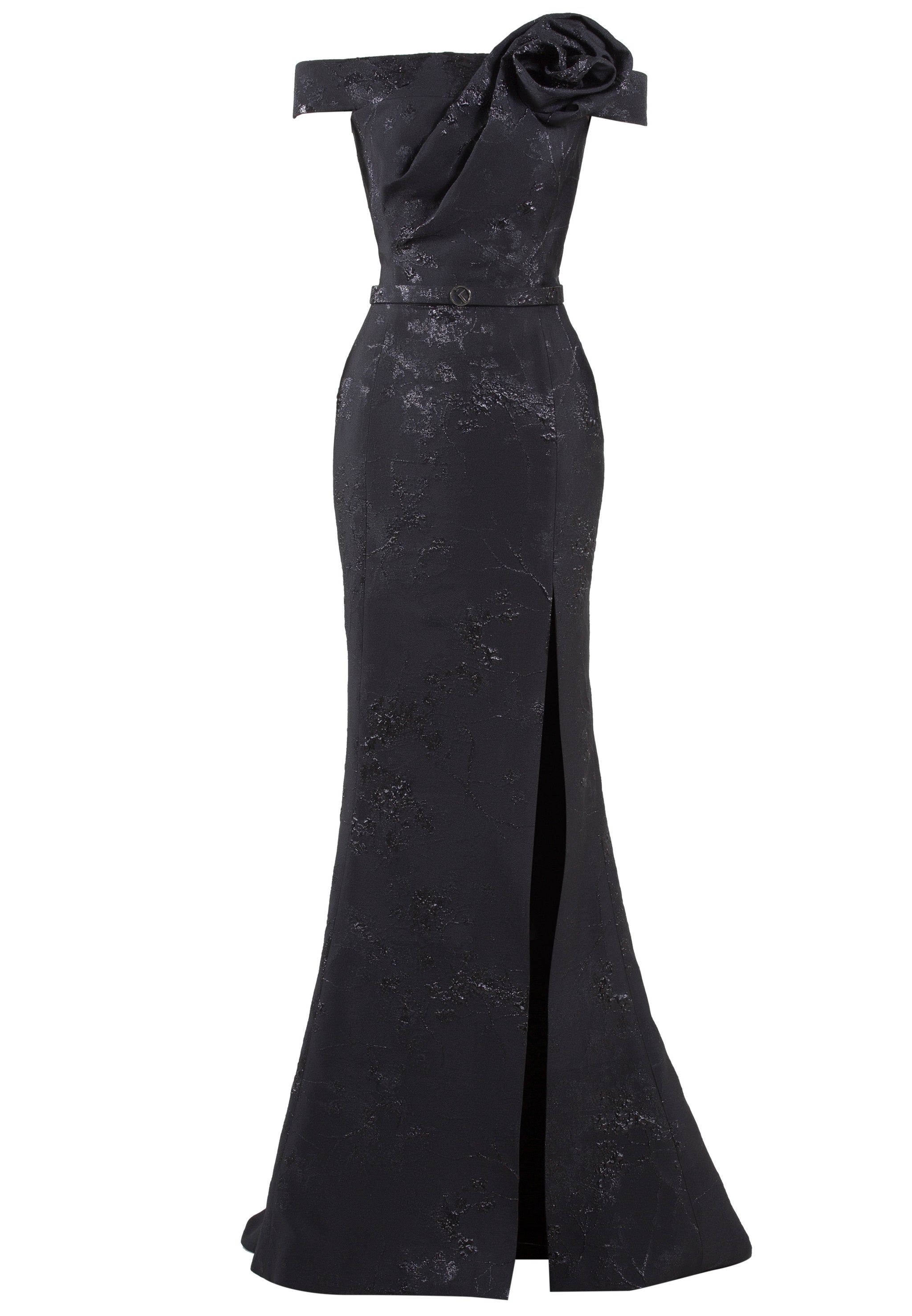 オールインワン・サロペット Saiid Kobeisy Long Brocade Dress With A Thin Belt PREFL21-30_1d1a3145-4226-4d25-