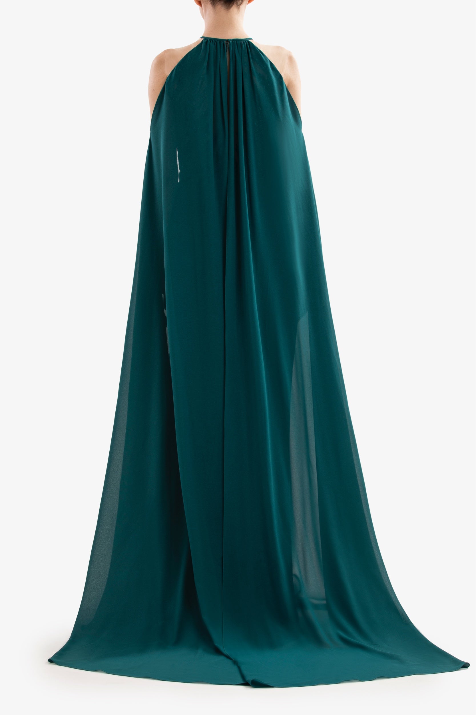 Pleated Dress With Cape  Saiid Kobeisy Online