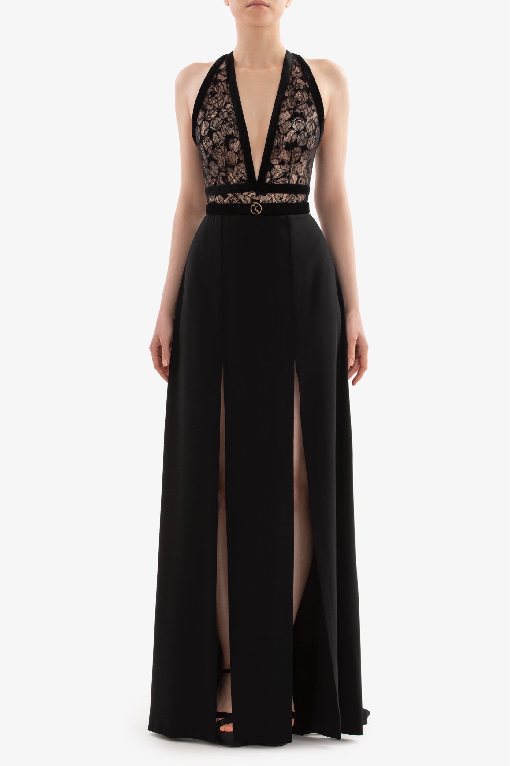 オールインワン・サロペット Saiid Kobeisy Black Lace Dress RTWSS25-35F_2048x.jpg?v=1745400774