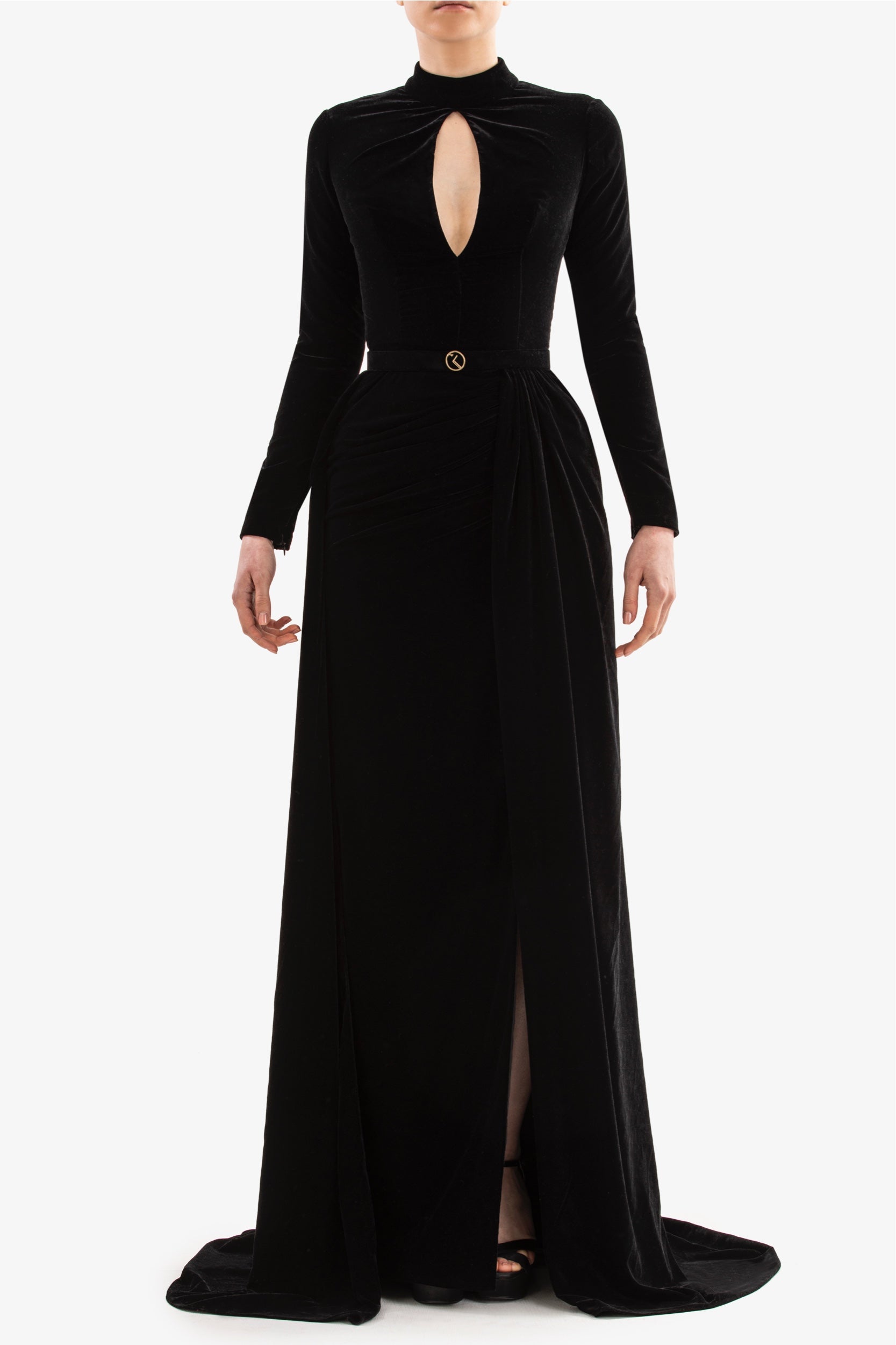Velvet long dress – Saiid Kobeisy Online