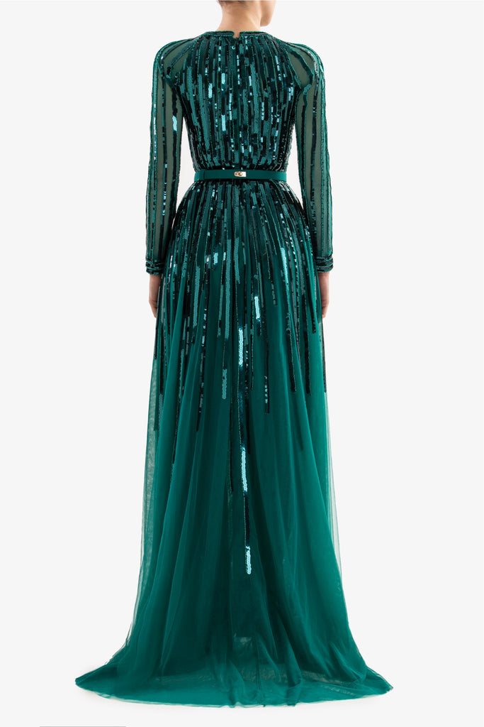 Sequin Long Dress Saiid Kobeisy Online Sequin Long Dress Saiid Kobeisy Online