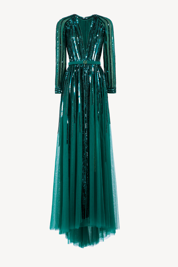 Sequin Long Dress – Saiid Kobeisy