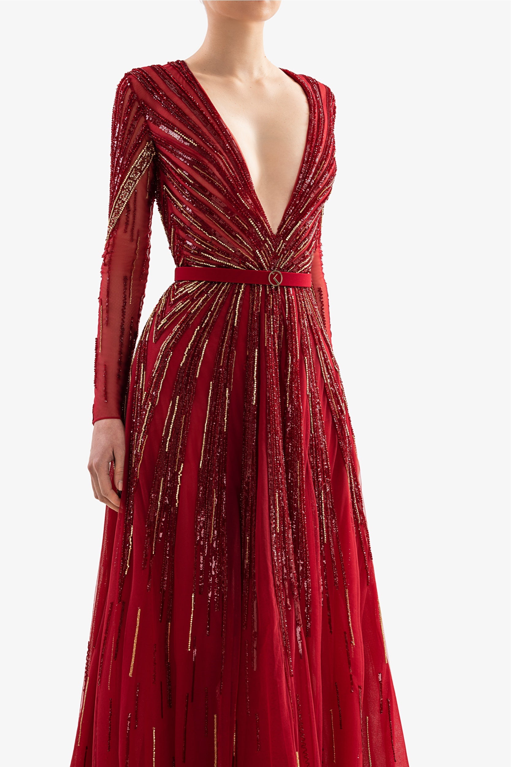 Embroidered Dress – Saiid Kobeisy Online
