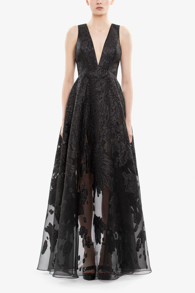 Brocade Dress Italian Plum / 46 Brocade Dress Italian Plum / 46