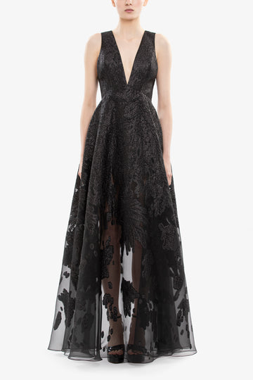 Brocade Dress Italian Plum / 46 Brocade Dress Italian Plum / 46