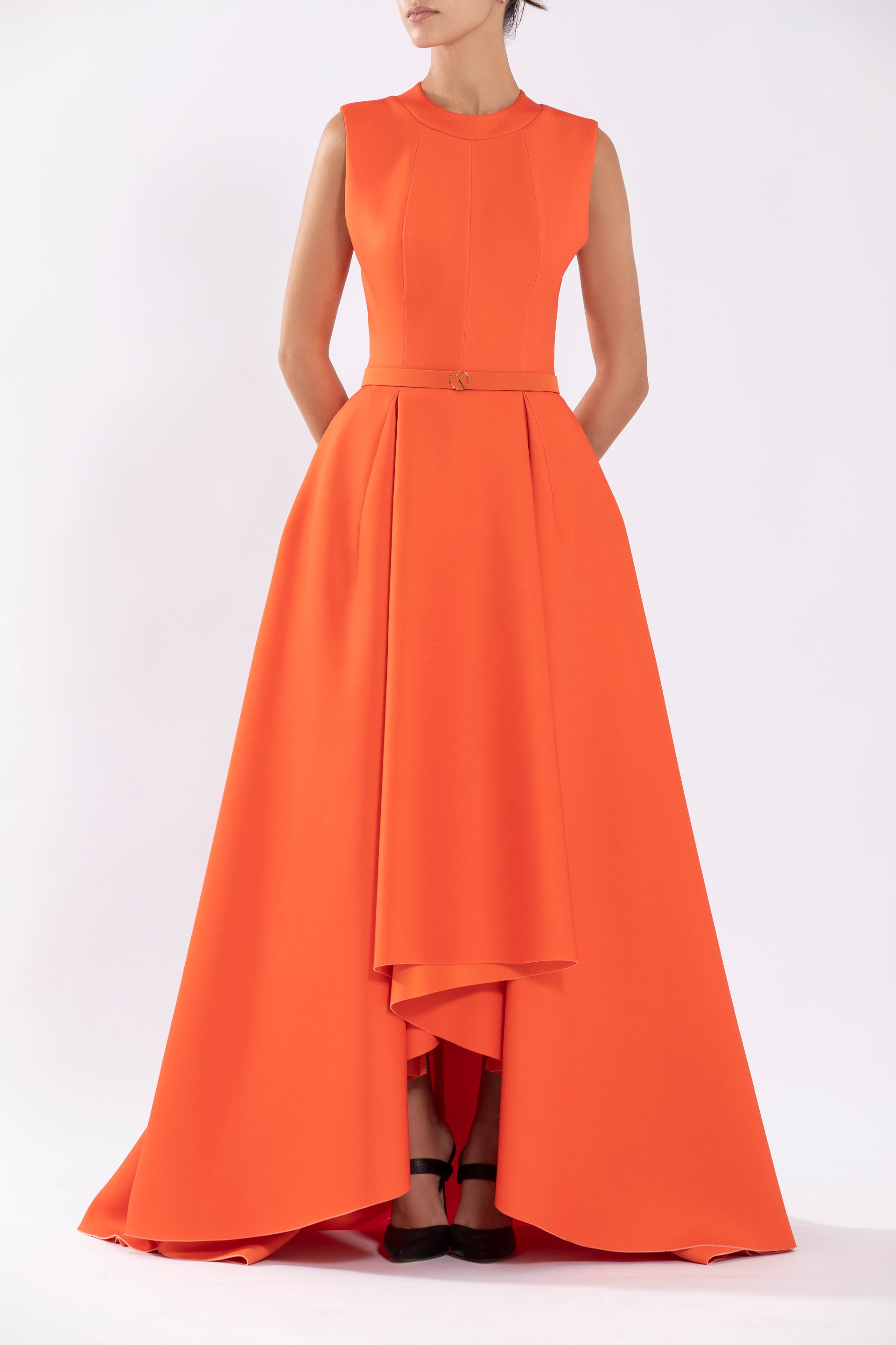 open lace back dress Nana Jacqueline Women's Mariah Dress - Orange main image 0