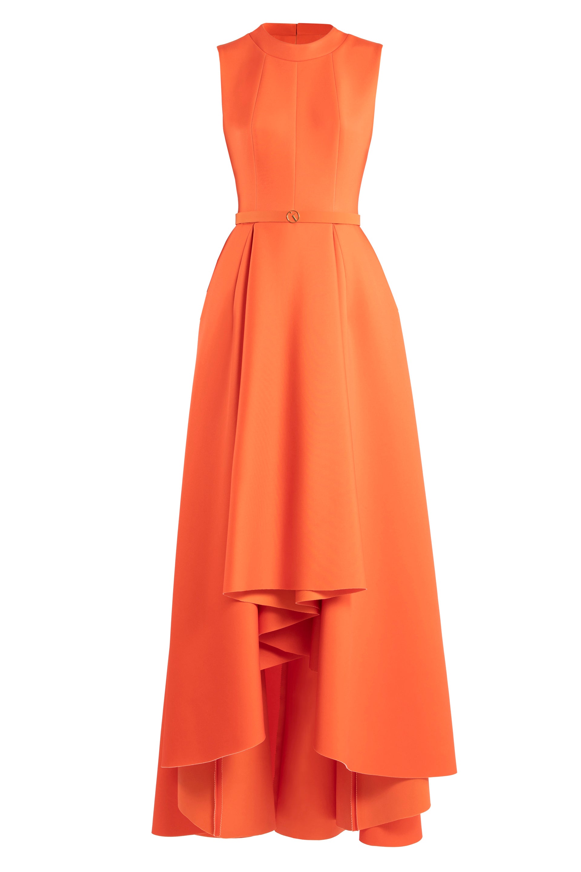 Neoprene dress with high-low skirt – Saiid Kobeisy Online