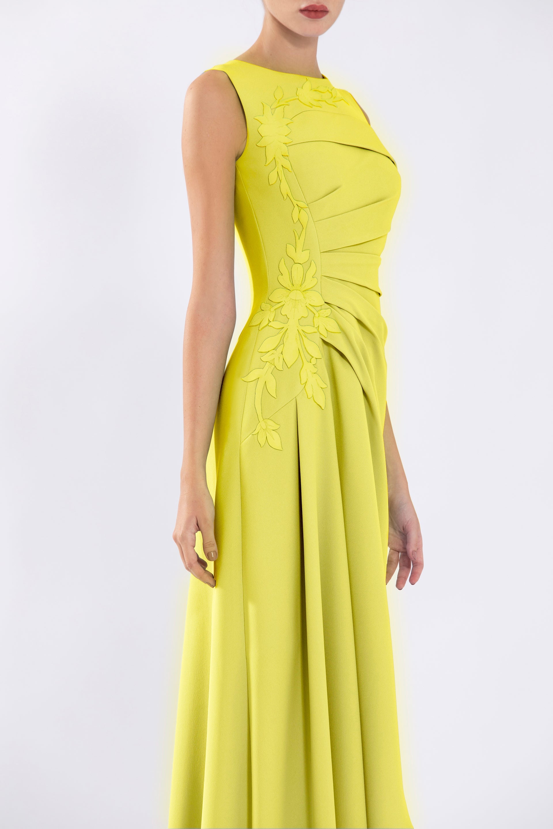 オールインワン・サロペット Saiid Kobeisy Crepe, High-Low Dress With Matching Embroidery Crepe, high-low dress with matching embroidery – Saiid