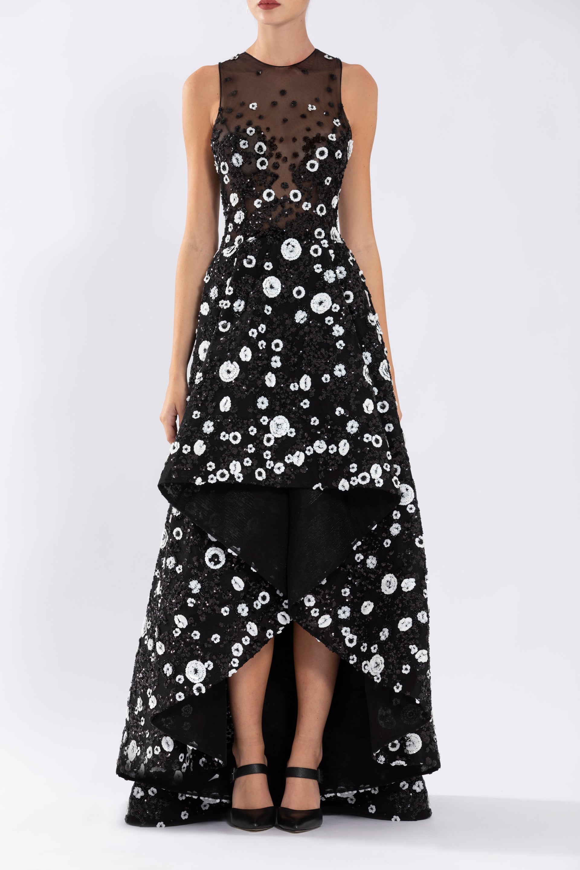 オールインワン・サロペット Saiid Kobeisy Linen Printed Dress With Striped, Floral Print Linen printed dress with striped, floral print – Saiid