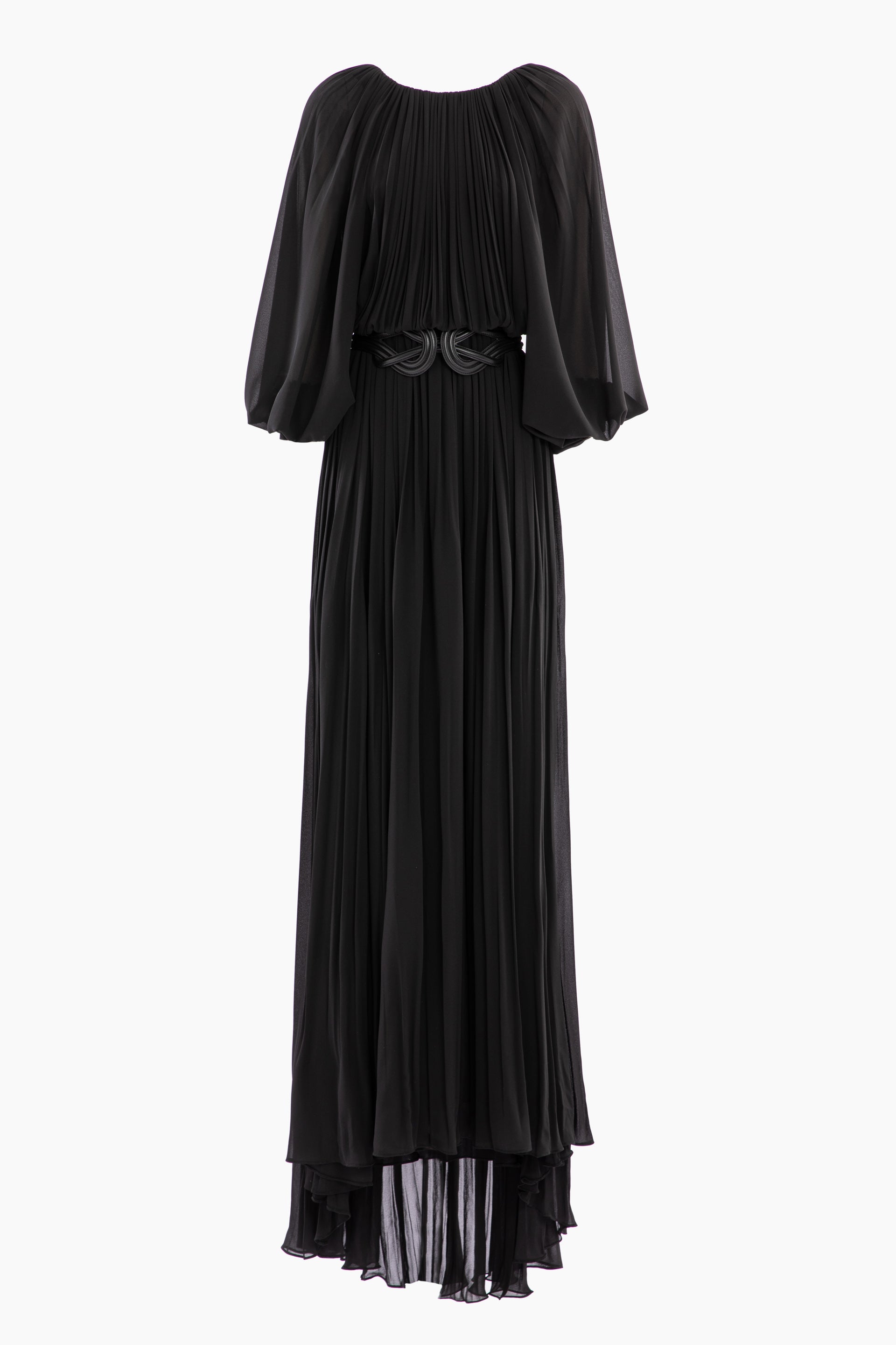pleated dress with sleeves Long Plus-Size Formal Long Rose Gold / 22 this dress balances elegance with comfort Pleated Long Sleeve Surplice Maxi