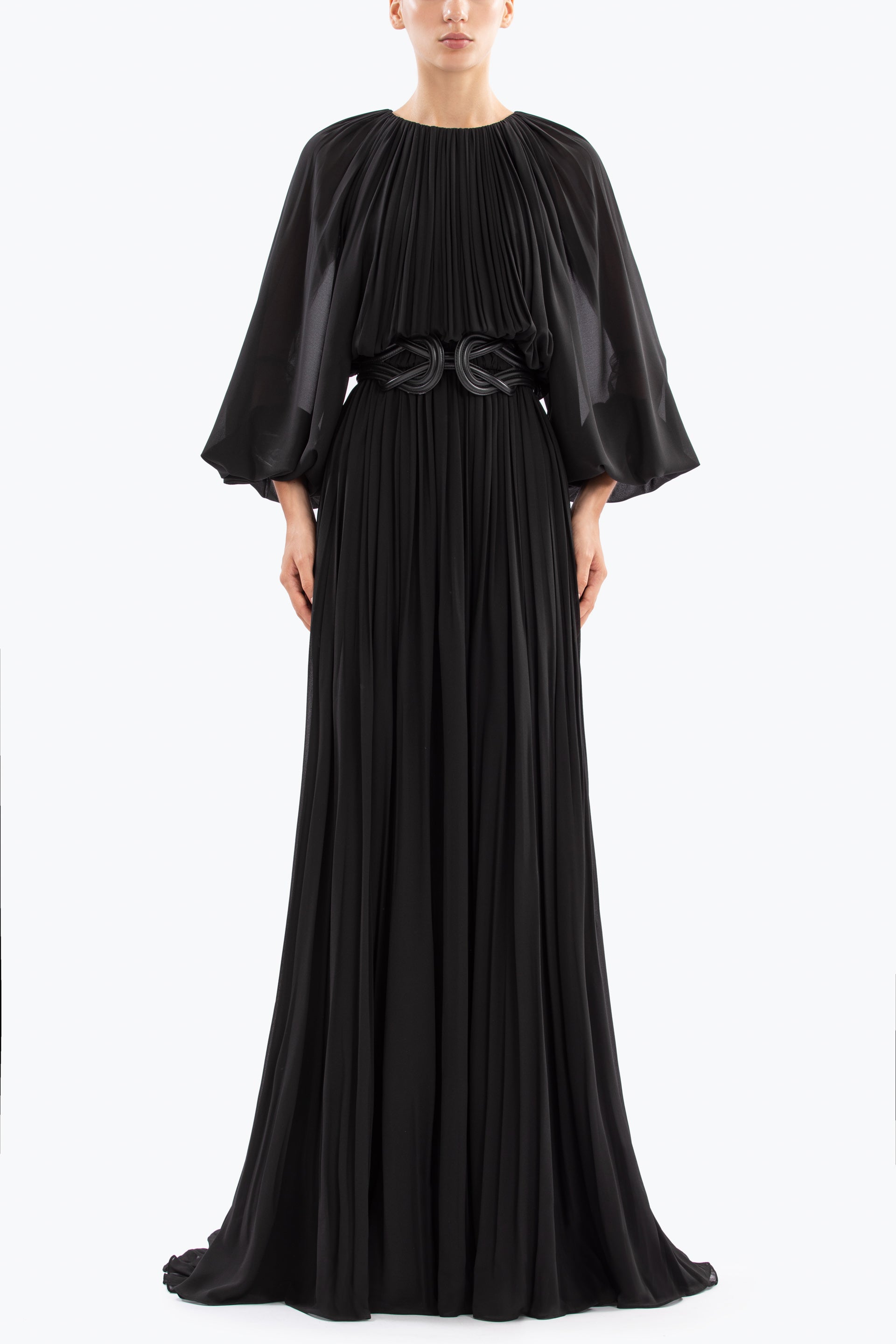 オールインワン・サロペット Saiid Kobeisy Jersey Pleated Long Dress RTWSS25-14_F_2048x.jpg?v=
