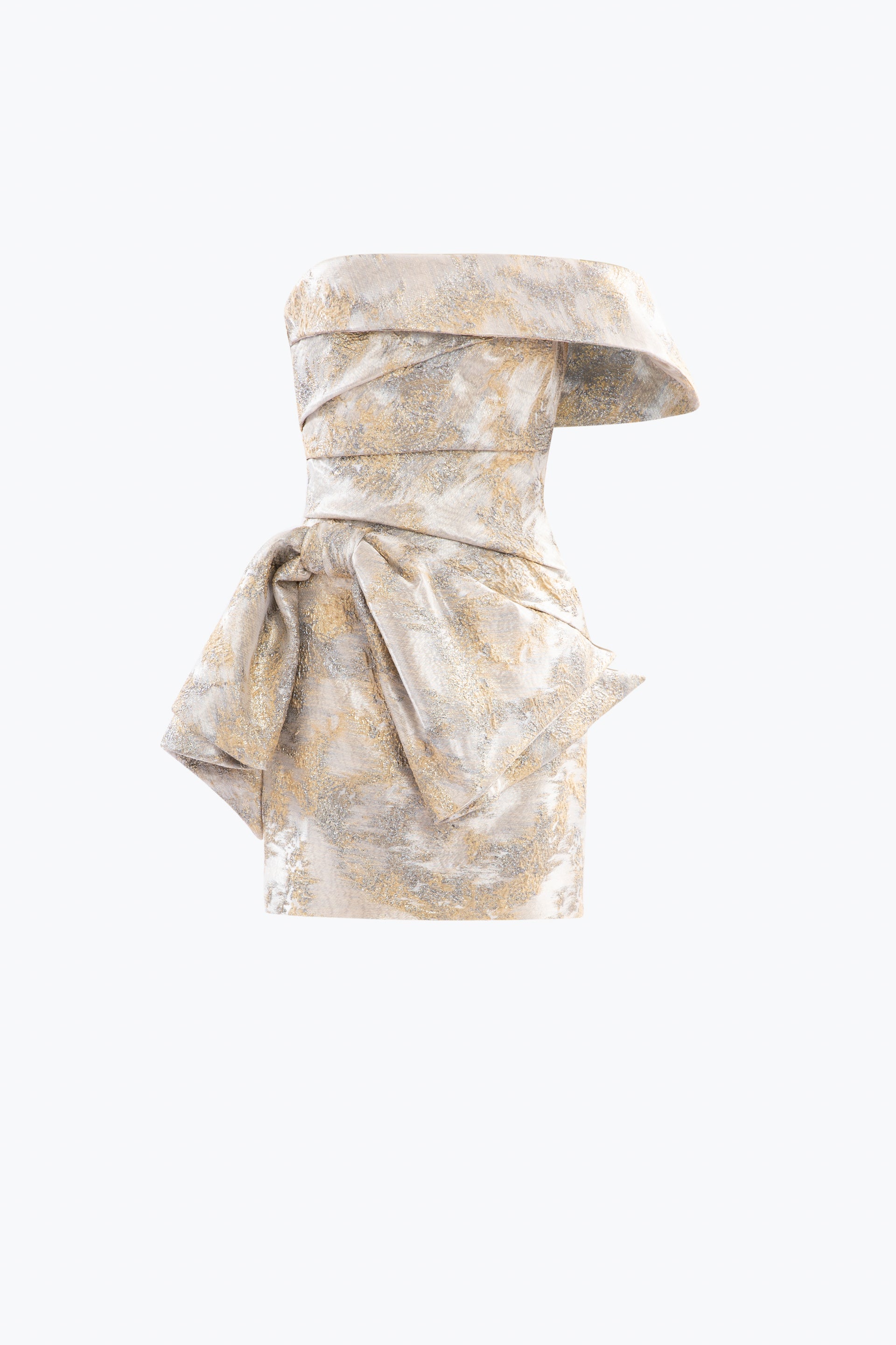 brocade short dress styles Floral Brocade Short A-Line Dress