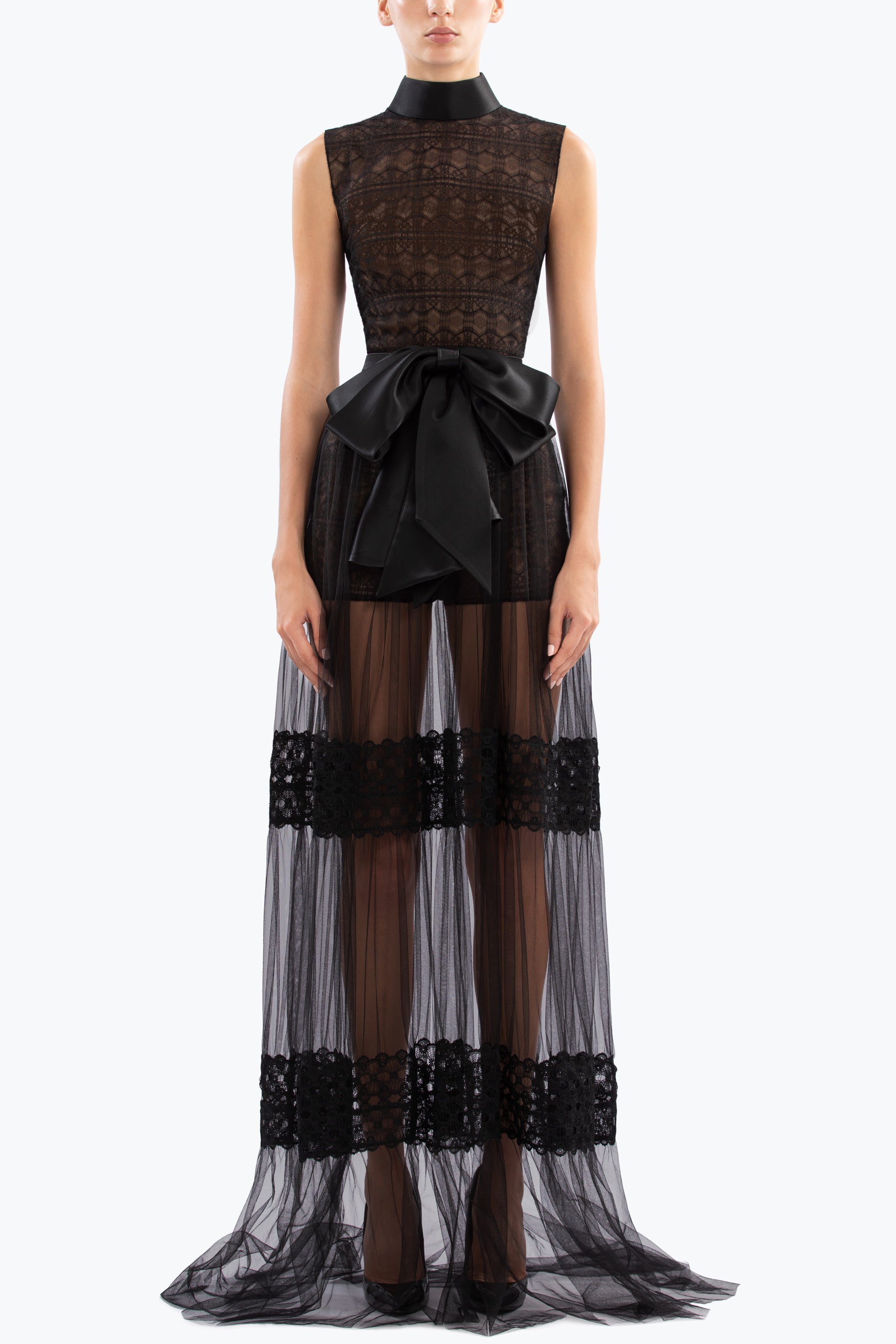 オールインワン・サロペット Saiid Kobeisy Black Lace Dress RTWSS25-35F_2048x.jpg?v=1745400774