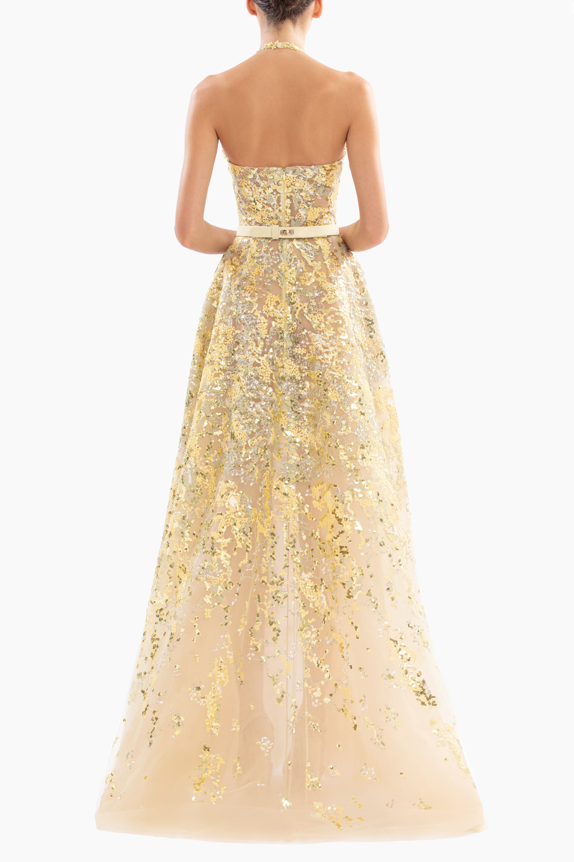 Embroidered Long Dress – Saiid Kobeisy Online