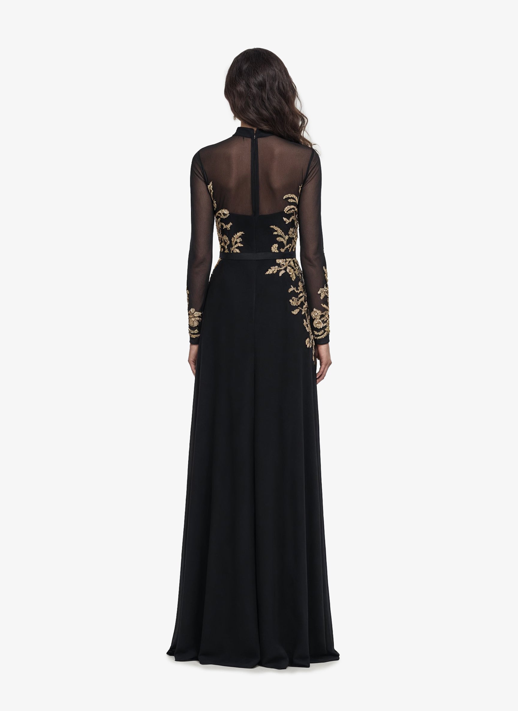 Gold Embellishment Tulle Dress Saiid Kobeisy Online Gold Embellishment Tulle Dress Saiid Kobeisy Online