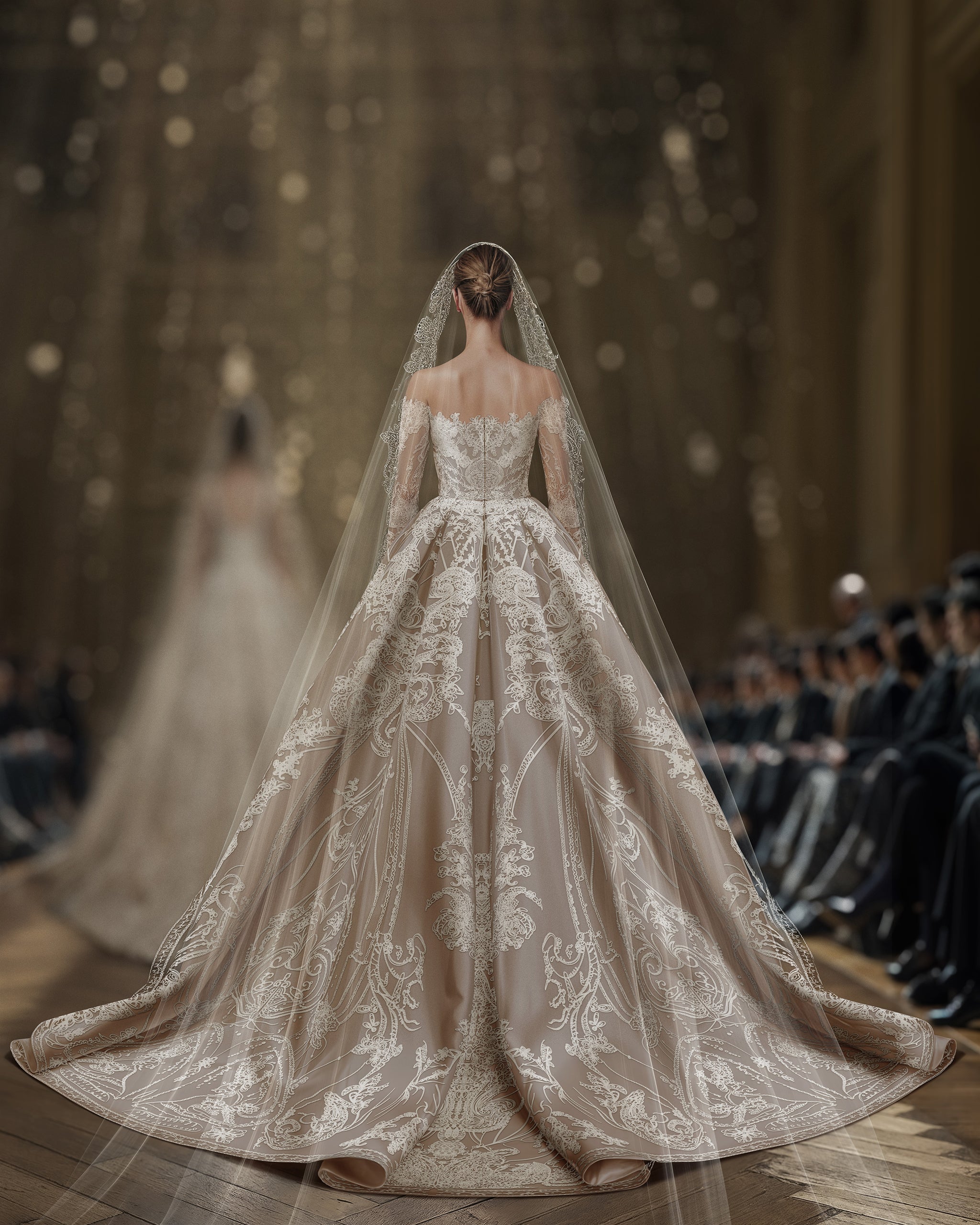 galliano ベージュ ドレープタイトドレス saiidkobeisy-couture-bridal-