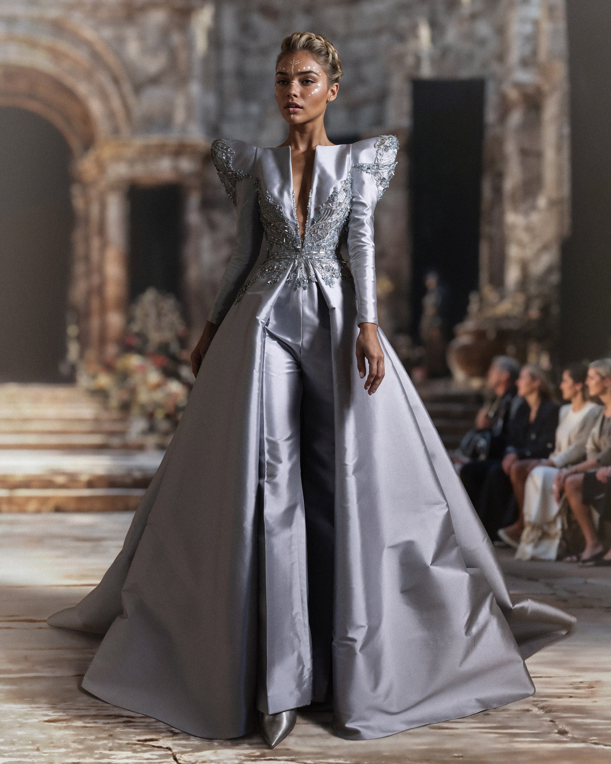 Mikado Draped Dress – Saiid Kobeisy Online