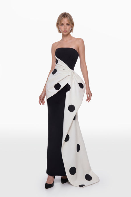 saiid kobeisy evening dresses Polka Dot Tulle Evening Dress Saiid Kobeisy