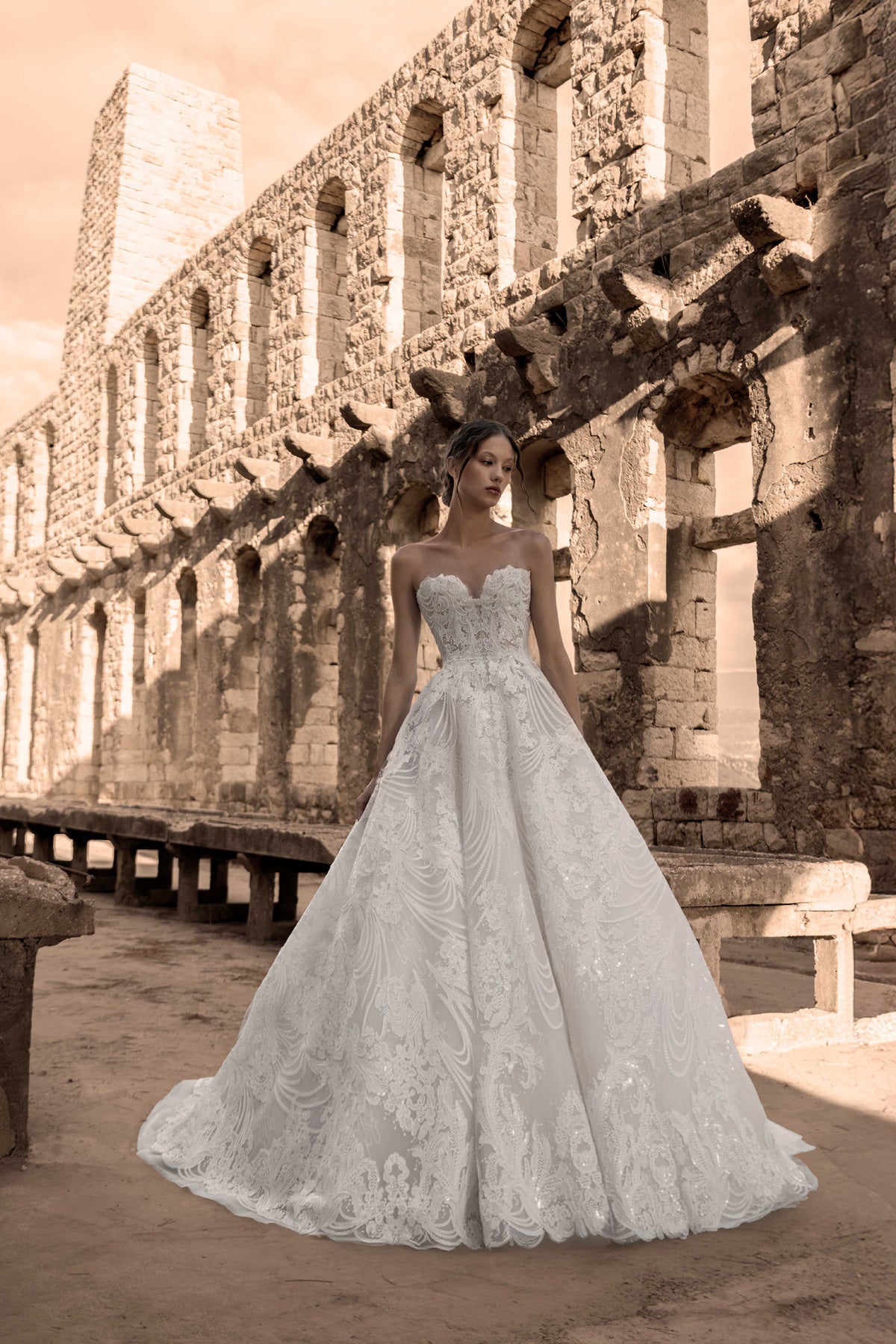 turkish bridesmaid dresses Grey Ethnic Turkish Bridal Long Tail Kaftan Gown Dress 36