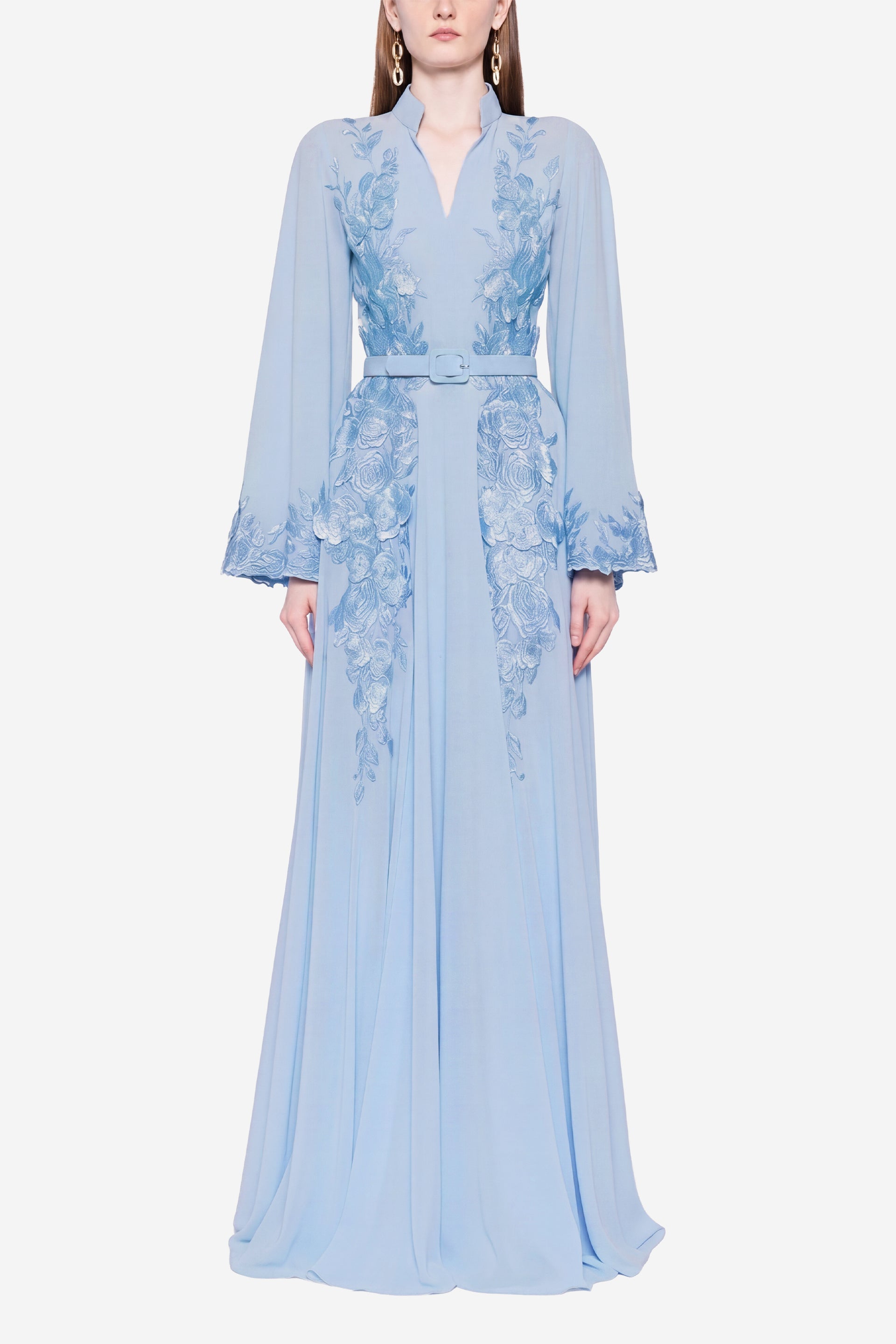 beaded caftan dress Crepe Georgette Kaftan – Saiid Kobeisy Style:AP1D106618 COLOR:Black/White designed for comfort and For Love And Lemons
