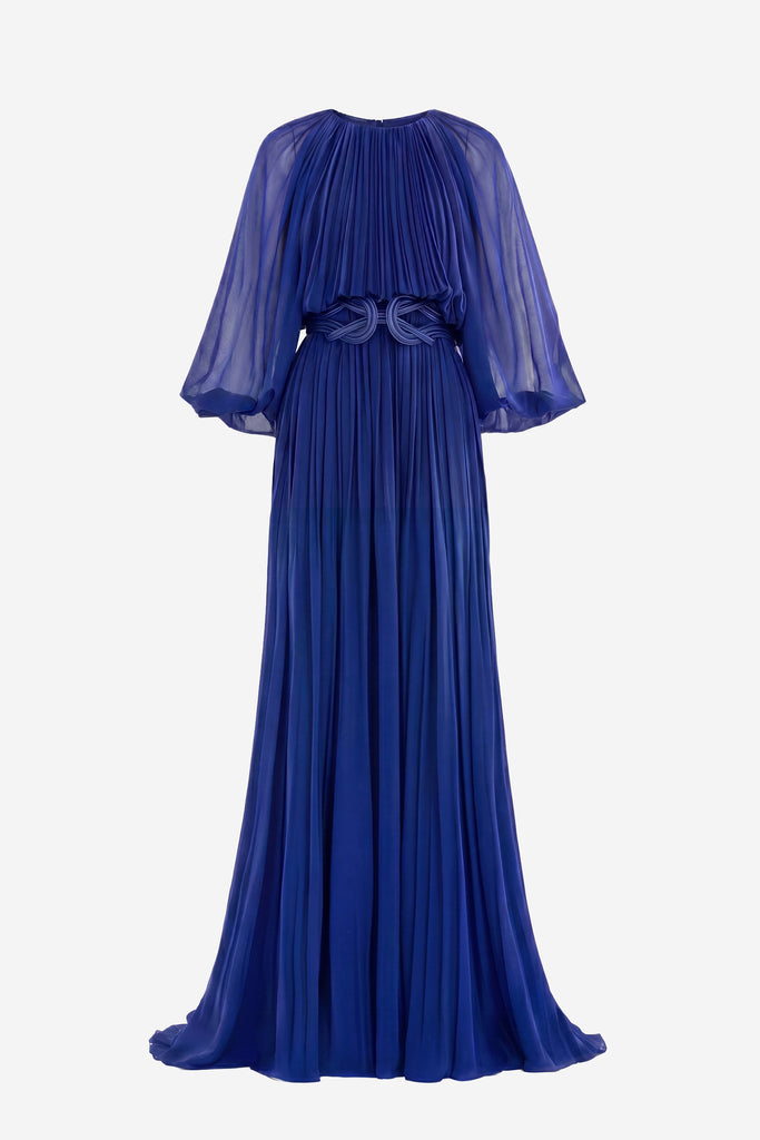 2018 new long pleated dress Pleated silk chiffon gowns from my Spring 2018 collection #OMGilles #GillesMendel #JMendel #Archives #Pleated #Gowns