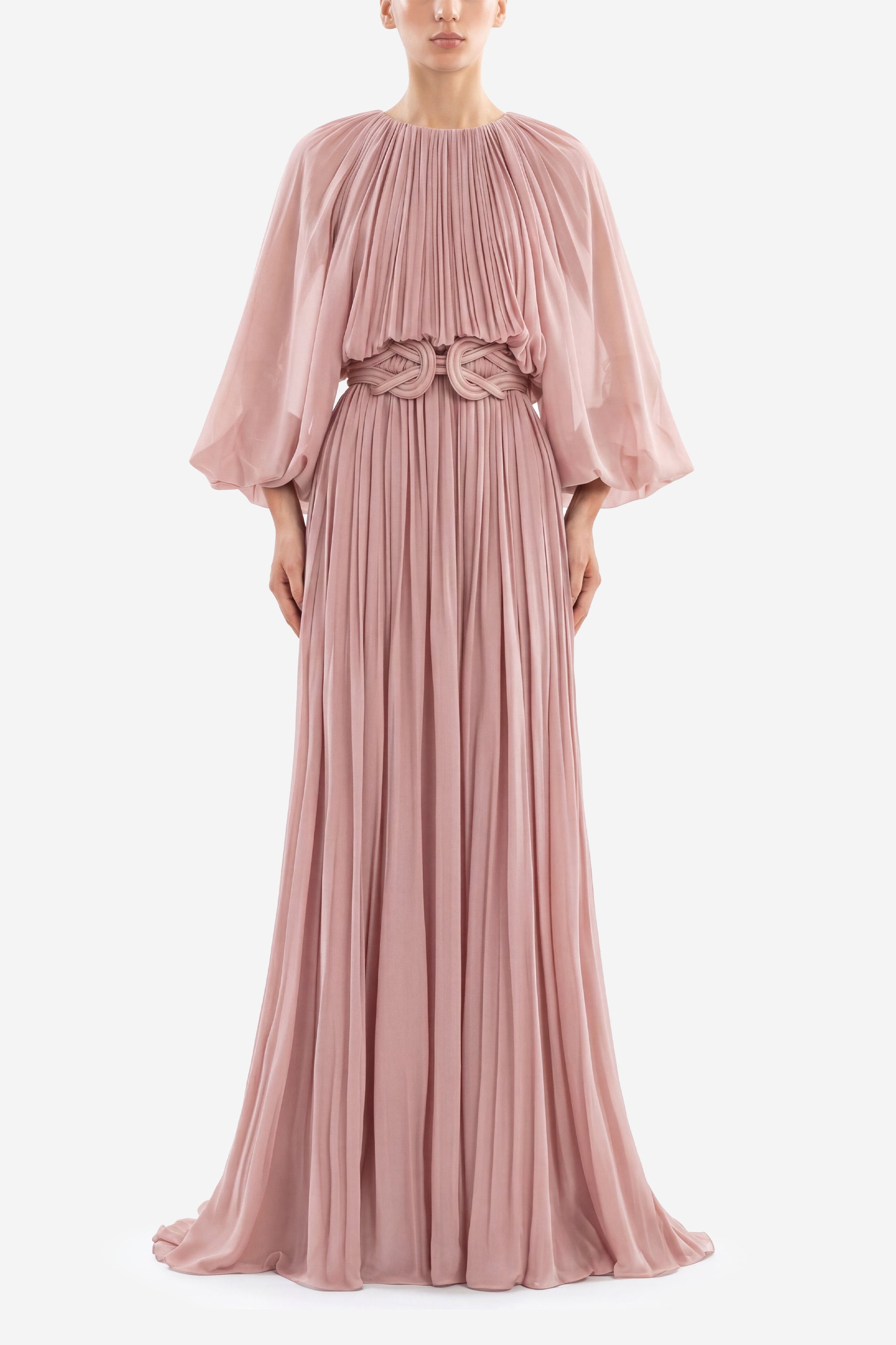 saiid kobeisy evening dresses Pleated Long Dress  Saiid Kobeisy