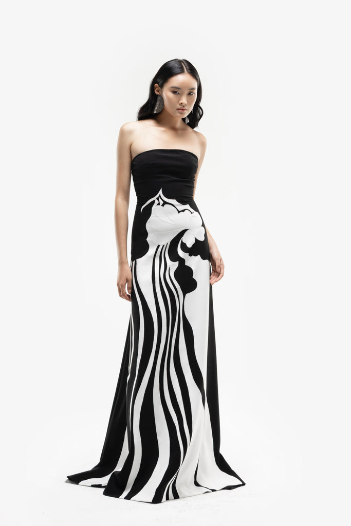 embroidered crepe dress Embroidered crepe dress