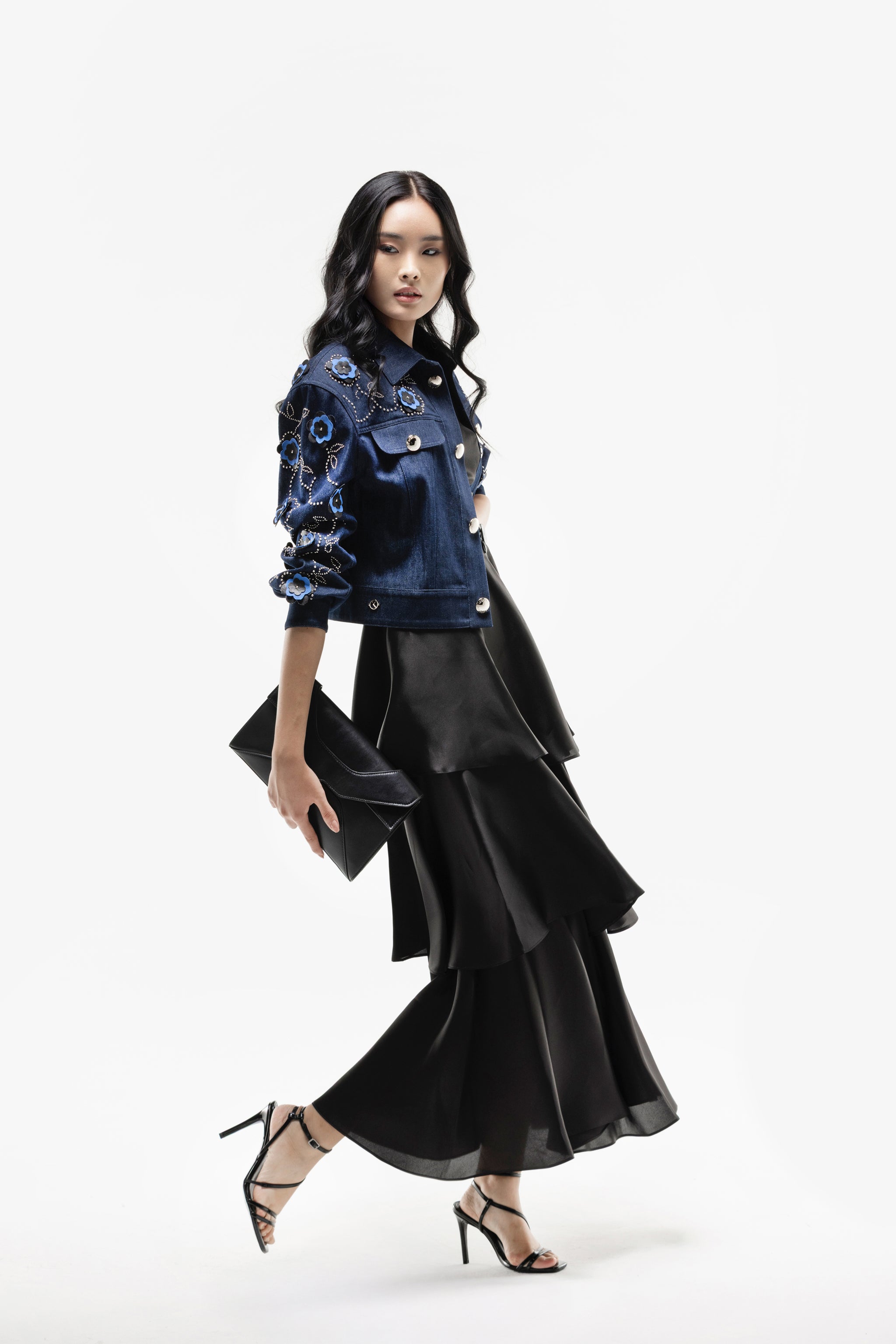 【紫陽花】Everyday Denim Jacket Sサイズ 紫陽花様専用】Everyday Denim Jacket Sサイズ