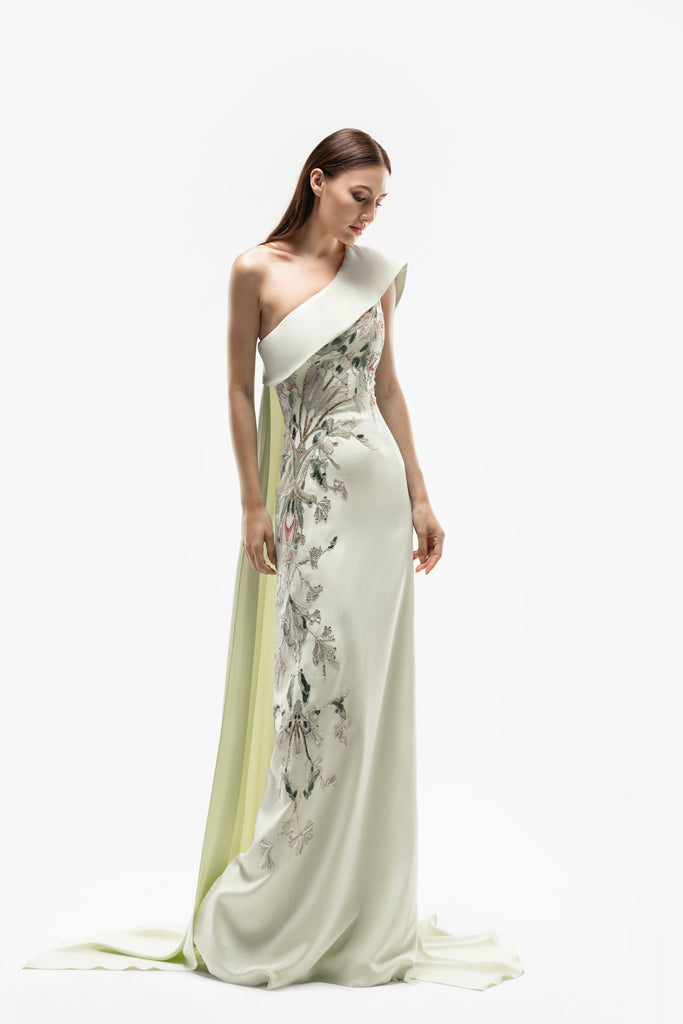 one shoulder embroidered dress One Shoulder Chi Chi Embroidered Dress One Shoulder Peplum Floral Embroidered Dress In Cream Chi Chi