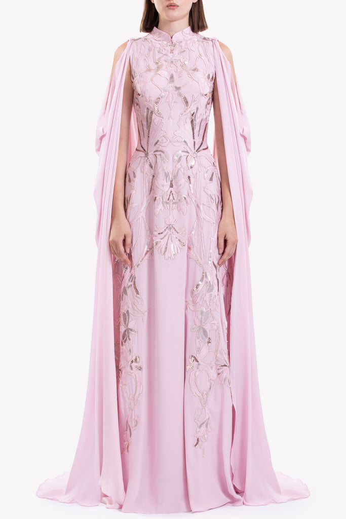 silk crepe georgette dress Silk Georgette Crepe Square Neck Dress