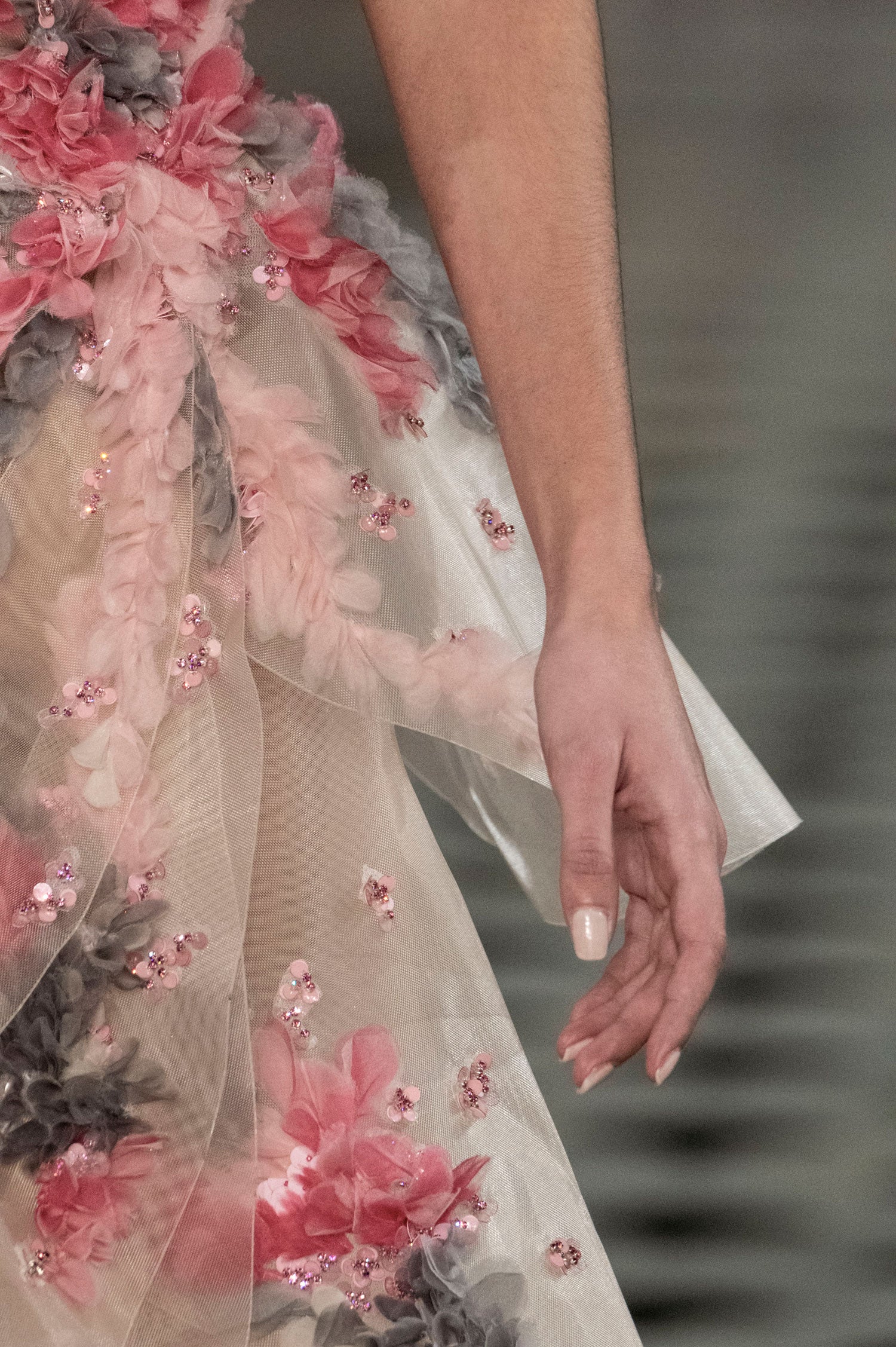 Long dress with embroidery – Saiid Kobeisy Online
